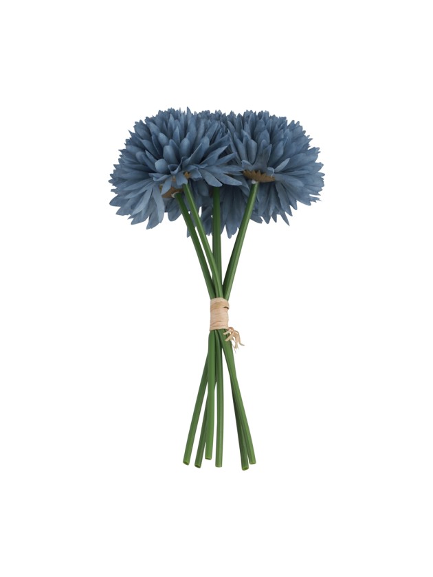 BUNCH OF 6 DAHLIA DENIM BLUE 26CM