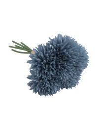 BOUQUET 6 DAHLIAS BLEU DENIM 26CM