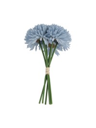 BUNCH OF 6 DAHLIA LIGHT BLUE 26CM