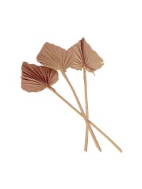 10 FEUILLES DE PALMIER DECOUPEES ROSE DESERT 55CM