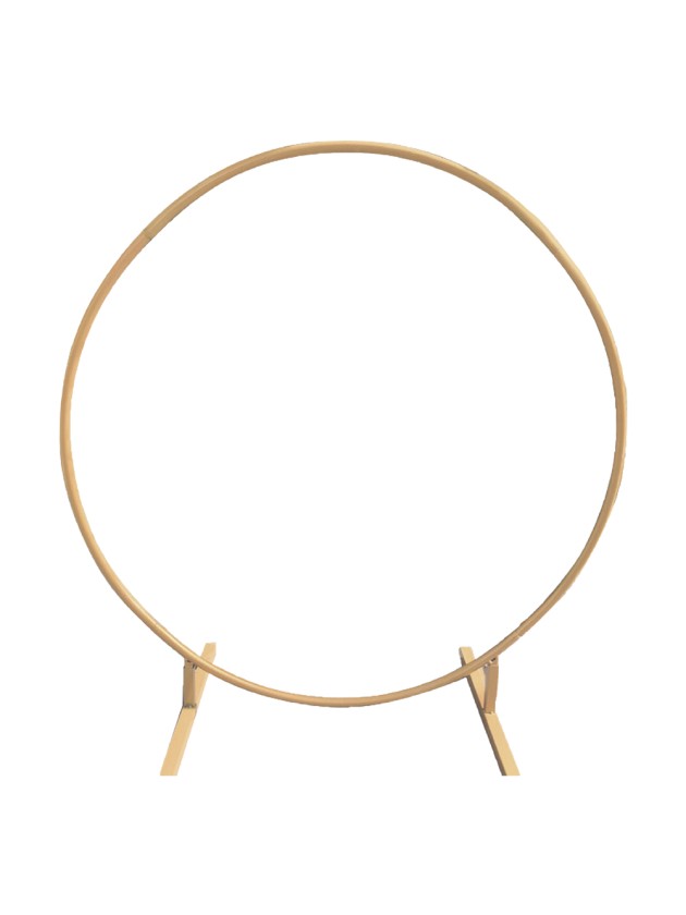 ARCHE CEREMONIE ANNEAU METAL OR 2M/ DIA 19MM