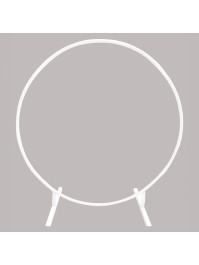 WHITE RING WEDDING ARCH 2M/ DIA 19MM