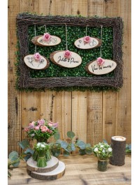 FRAME W/ WOODEN BRANCHES 60CM X 40CM