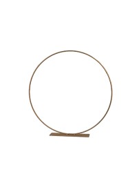 CENTRE DE TABLE ANNEAU METAL OR 30CM