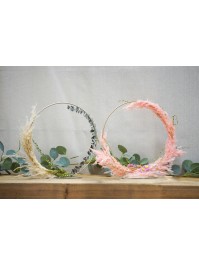 GOLDEN METAL CIRCLE TABLE CENTER 30CM