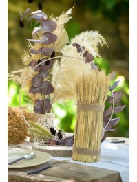 GOLDEN METAL CIRCLE TABLE CENTER 30CM