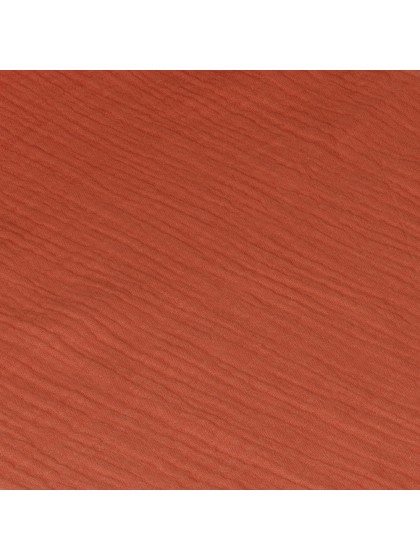 CHEMIN DE TABLE COTON GAUFRE TERRACOTTA 26CM X 3M