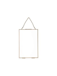 CADRE PHOTO METAL/VERRE OR 20CM X 30CM