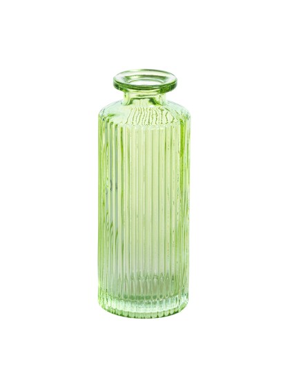 VASE VERRE HELOISE VERT DIA 5.5CM X 13.5CM