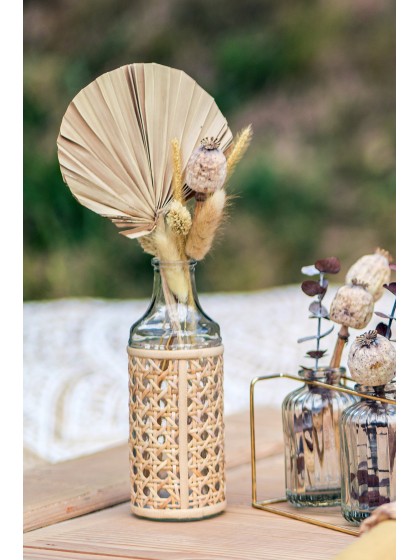 10 FEUILLES DE PALMIER ARRONDIES 50CM