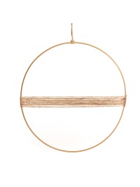 METAL RING TO HANG WITH JUTE ROPE DIA 35CM X 0.3CM