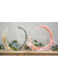 GOLDEN METAL CIRCLE TABLE CENTER 50CM