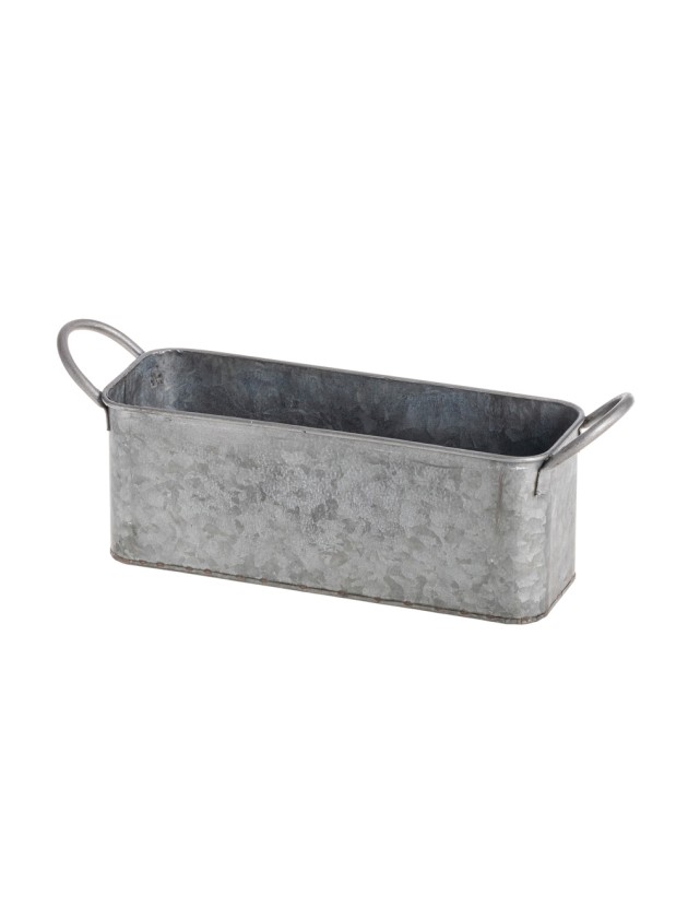 METAL HOLDER WITH HANDLES 24CM X 8CM X 9CM