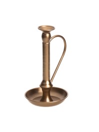 METAL CANDLE HOLDER WITH HANDLES DIA 9.5CM X 31.5CM