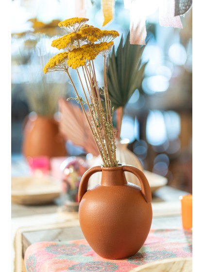 VASE TERRACOTTA ATHENES DIA 15CM X 17.8CM