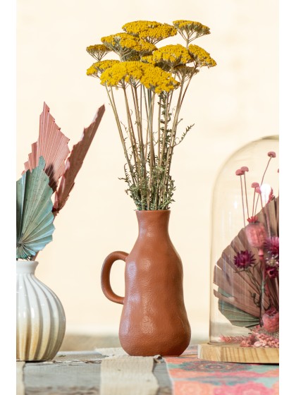 TERRACOTTA VASE ARGOS 12.3CM X 9.4CM X 19.2CM