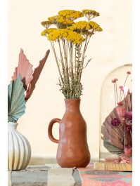 TERRACOTTA VASE ARGOS 12.3CM X 9.4CM X 19.2CM