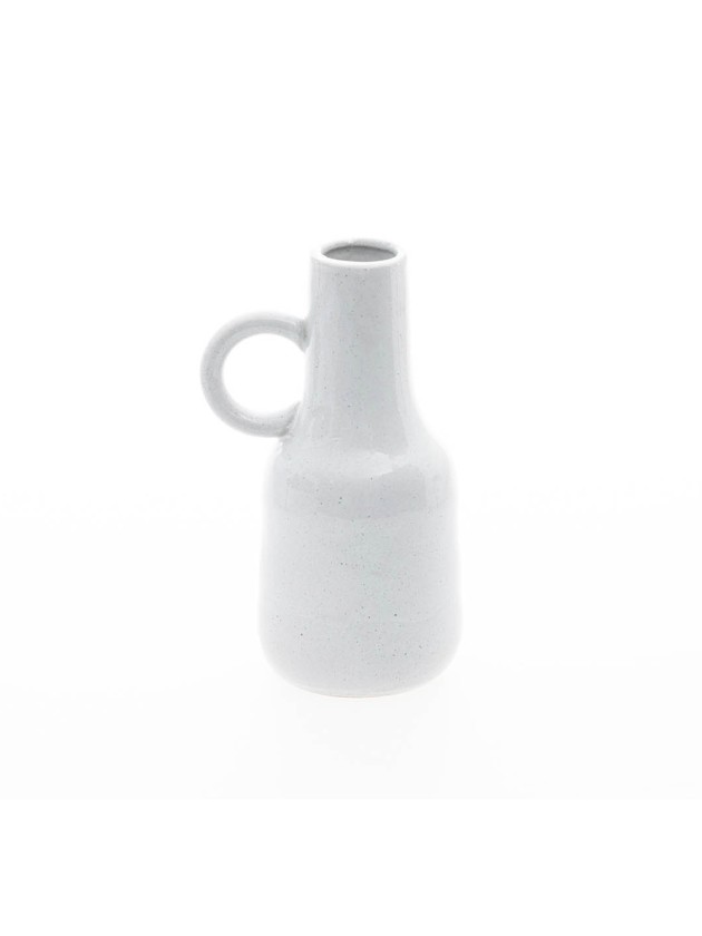 STONEWARE VASE OLYMPUS 11CM X 8CM X 18.5CM