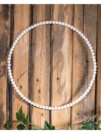 ANNEAU PERLES BOIS A SUSPENDRE DIA 35.5CM X 1.4CM