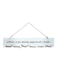 WOODEN FRAME WITH JUTE BOWS 60CM X 0.6 CM X 11CM