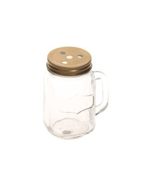 MINI MASON JAR COUV DORE AVEC TROUS 7.5X5.5X8.5CM
