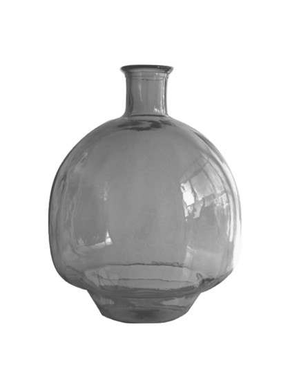 VASE LEA QUARTZ GREY DIA 34CM X 43.5CM