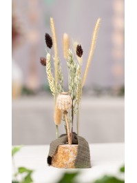 COMPOSITION FIRENZE - RONDIN BOIS NATUREL DIA 8.5CM X 29CM