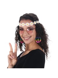 KIPPIE KIT 3 PIECES: HEADPIECE GLASSES EARRINGS ONE SIZE
