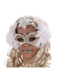 MASK CARNIVAL OF BAHIA WHITE/GOLD 