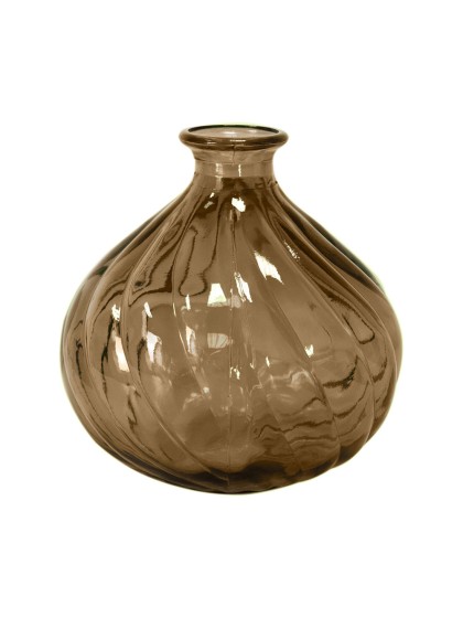 VASE BELLA HAVANA BROWN DIA 17CM X 17CM