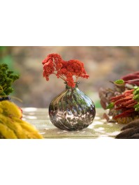 VASE BELLA GRIS QUARTZ DIA 17CM X 17CM