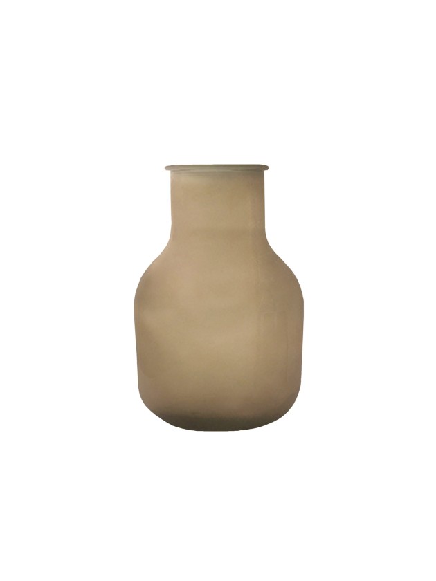 VASE CARLA GREGE GLACE DIA 20CM X 30.5CM