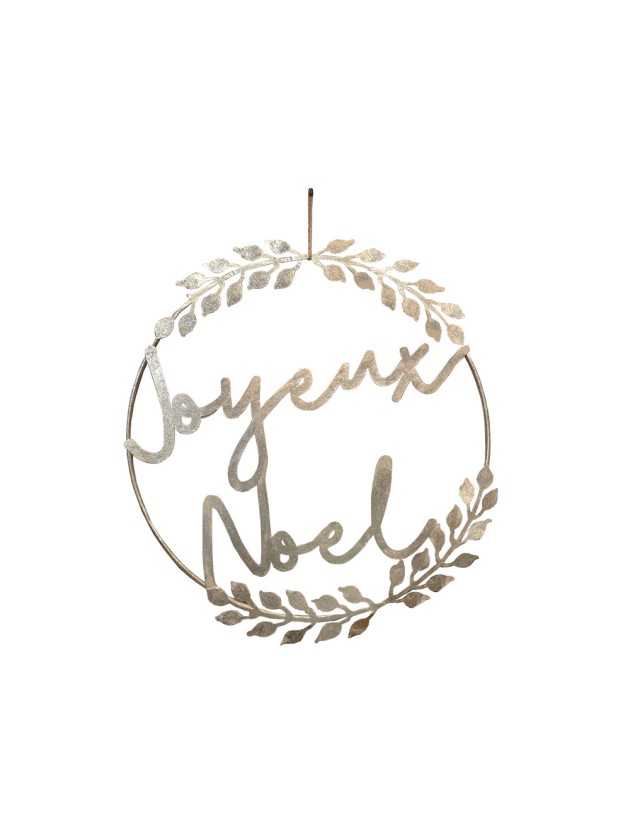 GOLD METAL MAJESTIC RING JOYEUX NOEL 60CM