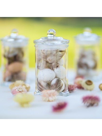 SACHET OEUFS BLANCS AVEC PLUMES 40GR