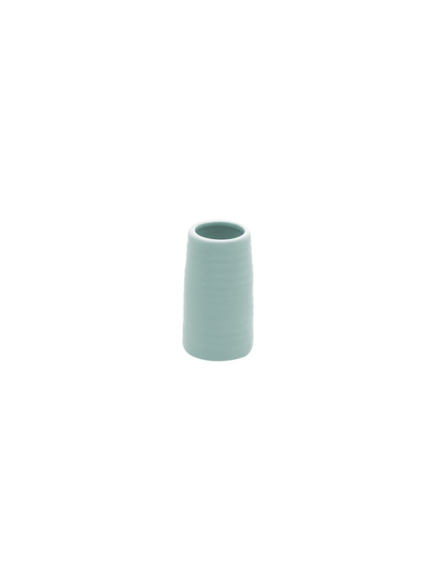VASE CERAMIQUE SYRACUSE BLEU BRUME DIA 5CM X 9CM