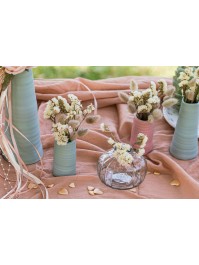 CERAMIC VASE SYRACUSE BLUE HAZE DIA 5CM X 9CM