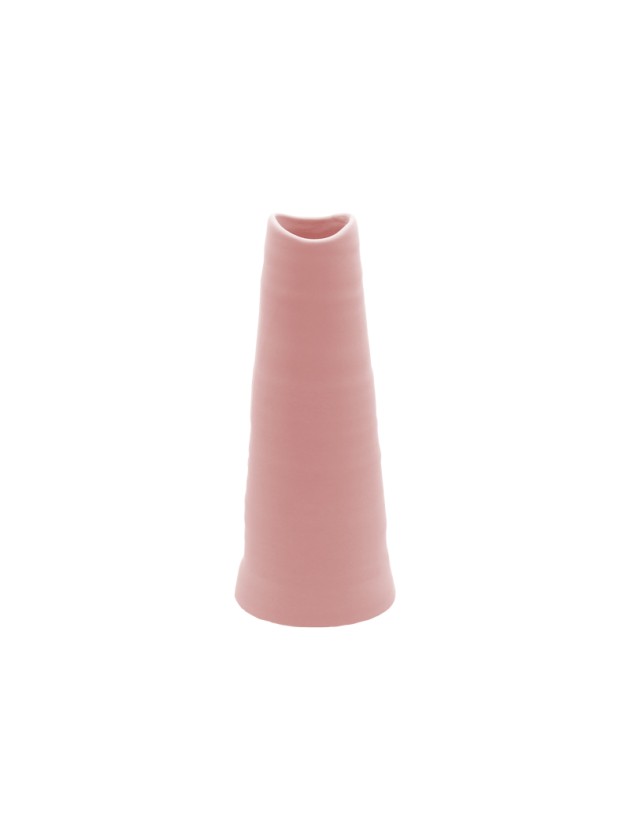 VASE CERAMIQUE PALERME ROSE D\'AMBRE DIA 9CM X 23CM