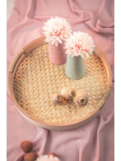 PLATEAU ROND CANNAGE DIA 30CM X 4.5CM