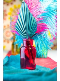 VASE MARGARITA FRAMBOISE DIA 6.8CM X 12.5CM