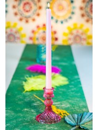 RASPBERRY CANDLE HOLDER DIA 8CM X 10.5CM