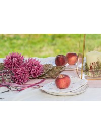 BOUQUET 3 SCABIEUSES FUCHSIA 13CM X 13CM X 55CM