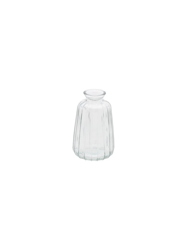 VASE VERRE VERONE TRANSPARENT DIA 7CM X 11CM