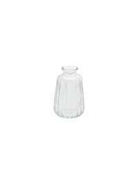 CLEAR GLASS VASE VERONE DIA 7CM X 11CM