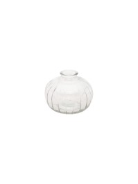CLEAR GLASS VASE BARI DIA 11CM X 8.5CM
