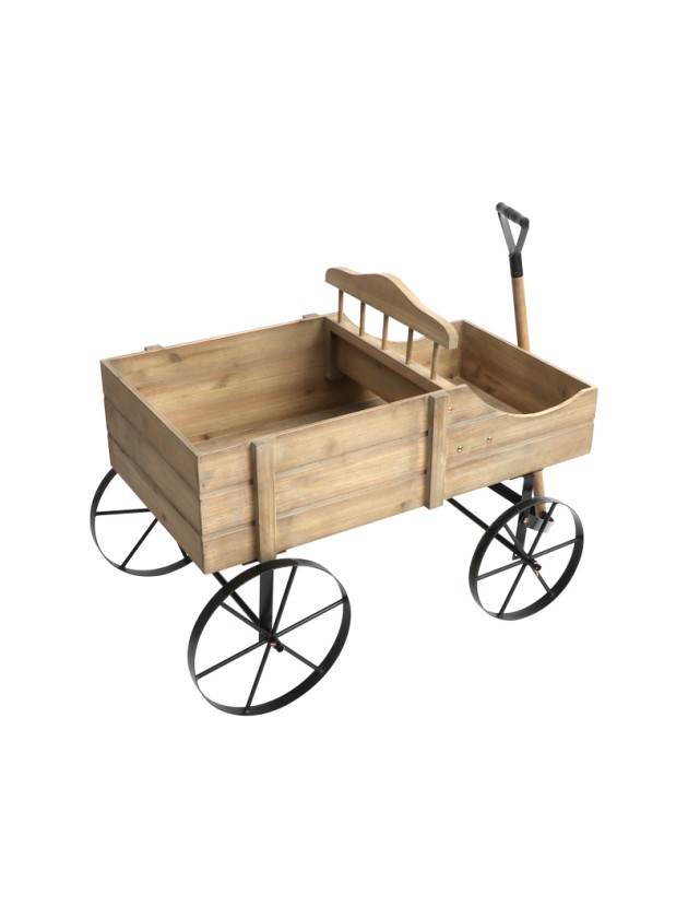 WOODEN CART 85CM X 54CM X 65CM