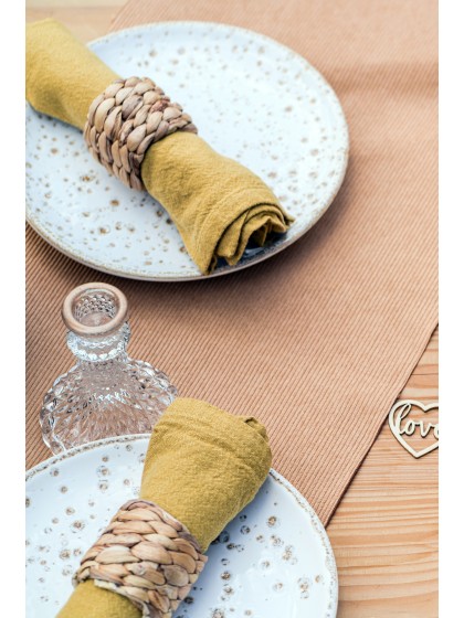 NATURAL FIBER NAPKIN RING DIA 4.5CM