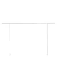 BARRE DECORATIVE EXTENSIBLE POUR TABLE METAL BLANC 120 CM A 180 CM X 106 CM