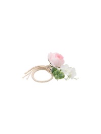 ROND DE SERVIETTE PIVOINE ROSE DIA 5CM