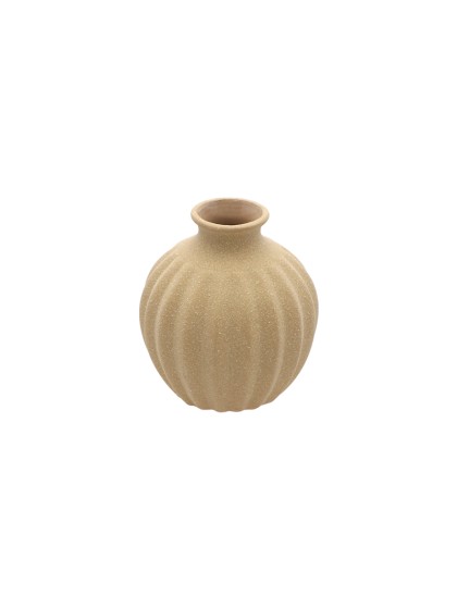 VASE CERAMIQUE SABLE DIA 9.5CM X 10.5CM