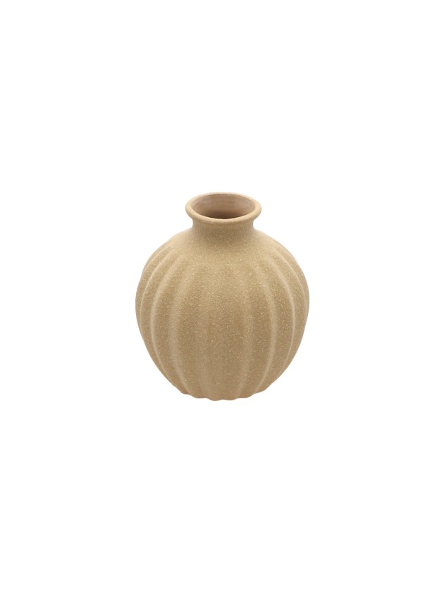 VASE CERAMIQUE SABLE DIA 9.5CM X 10.5CM